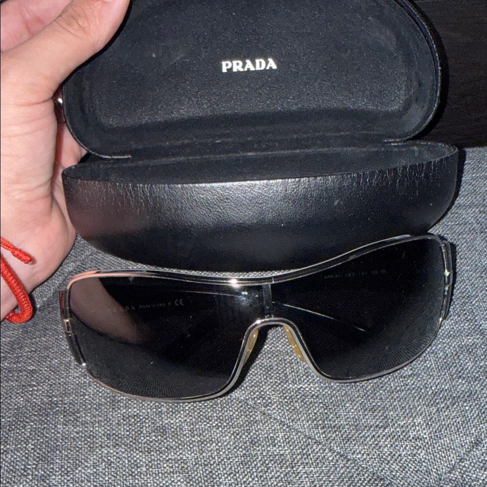 Prada Sleek Black Sunglasses